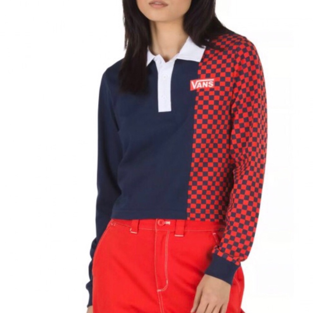 NWT Vans Medium Collared Top